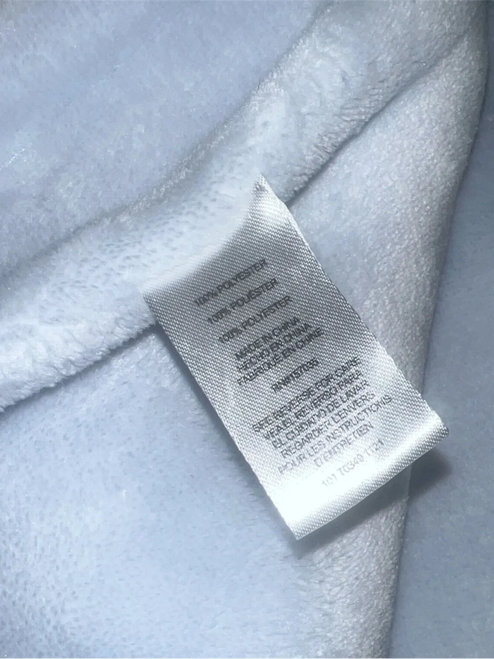 Tahari Light Blue Embossed Stars Baby Blanket Super Soft Fleece Lovey 30x40